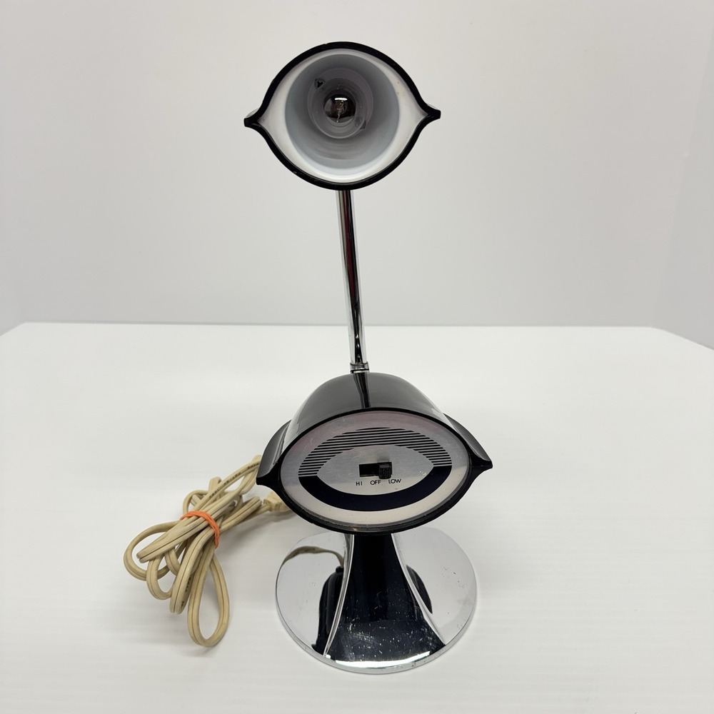 MCM H-70 HAMILTON STREAMLINE ATOMIC JET AGE TELESCOPEING  DESK LAMP ROCKET EYE